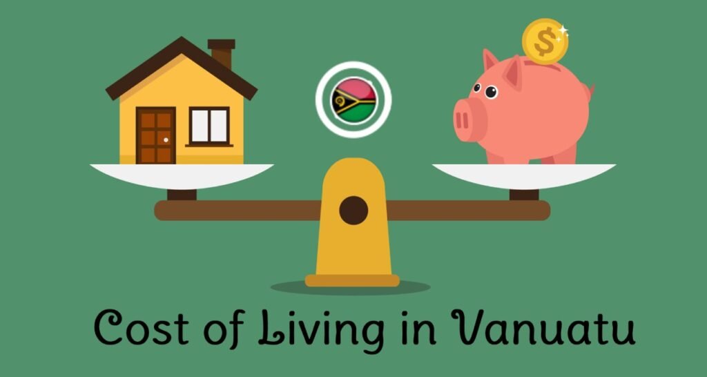 What is the monthly cost of living in Vanuatu